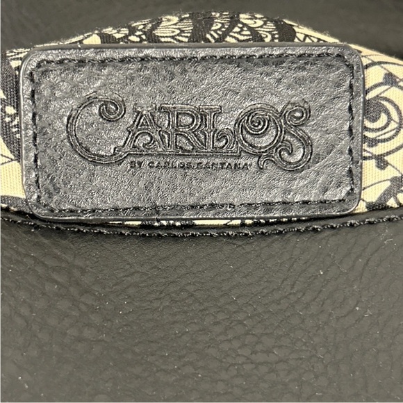 Carlos by Carlos Santana Black Crossbody Bag with Floral Strap - Picture 7 of 10